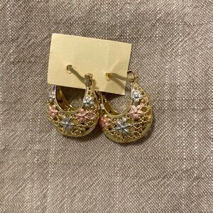 Gold filled hoop earrings